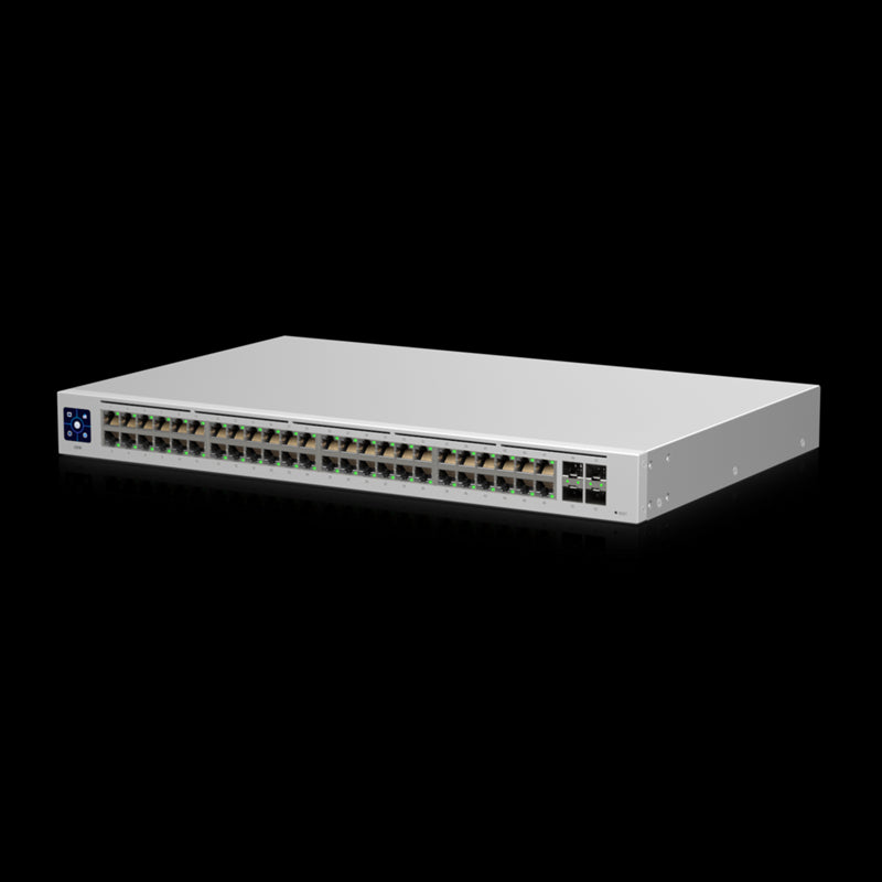 Ubiquiti UniFi USW-48, 48-port Managed Gigabit Layer2 Switch - 48x Gigabit Ethernet Ports 4x SFP Port Touch Display, Ubiquiti UniFi USW-48, 48-port Managed Gigabit Layer2 Switch - 48x Gigabit Ethernet Ports 4x SFP Port Touch Display,
